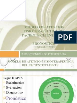 Pronostico Segun La APTA | PDF | Terapia física | Paciente