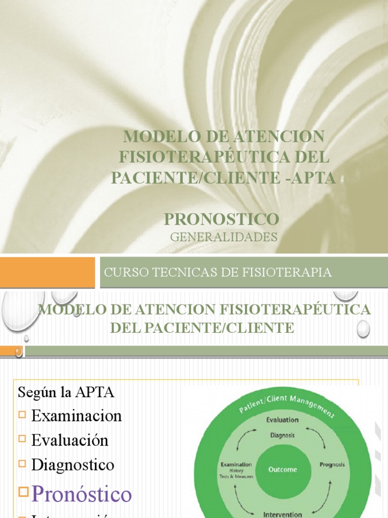 Pronostico Segun La APTA | PDF | Terapia física | Paciente