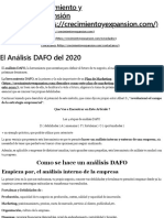 El Analisis DAFO Del 2020