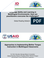 Mulitilingual Education - Full Presentation