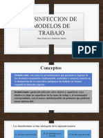 Desinfección de modelos de yeso odontológicos