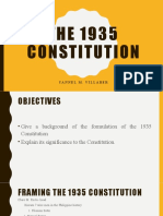 THE 1935 Constitution: Yannel M. Villaber