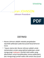 Sesi 5 SCHEDULING Aturan JOHNSON