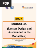 Module 3A (Lesson Design and Assessment in The Modalities)