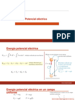 Energía Potencial Eléctrica. Potencial Eléctrico. Cálculo de Potencial Eléctrico. PDF