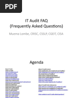 Download IT Audit FAQ by Muema Lombe by ITAuditFAQ SN47593560 doc pdf