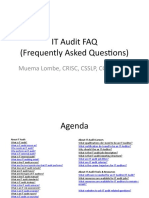IT Audit FAQ by Muema Lombe