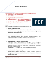 Design Example of RC Abutment With Spread Footing PDF