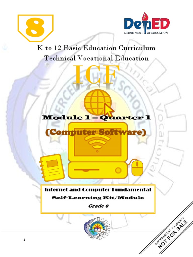 Grade 8 ICF Module: Computer Software | PDF | Computer Program ...