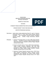 Permendiknas24 2008StandarTenagaAdministrasiSekolah PDF