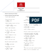 Cálculo I Tarea 2 Resolver 10 Ejercicios