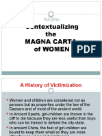 Explaining Contextualizing The MAGNA CARTA OF WOMEN