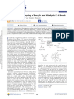 Dehydrogenative Coupling of Benzylic and Aldehydic C H Bonds