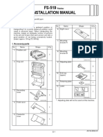 Installation Manual FS-519: I. Accessory Parts