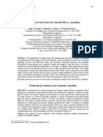 Prediction of Water Flows in Colorado River, Argentina