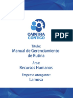 Lamosa - Manual Gerenciamiento Delarutina