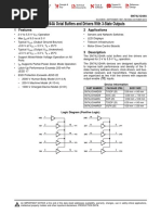 SN74LV244A Octal Buffers and Drivers With 3-State Outputs: 1 Features 2 Applications
