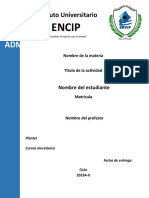 Encip: Administración/Enfermería