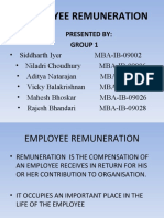 Employee Remuneration: Group 1