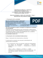 Guia de Actividades y Rúbrica de Evaluación Paso 1. Identificación Del Problema Analítco