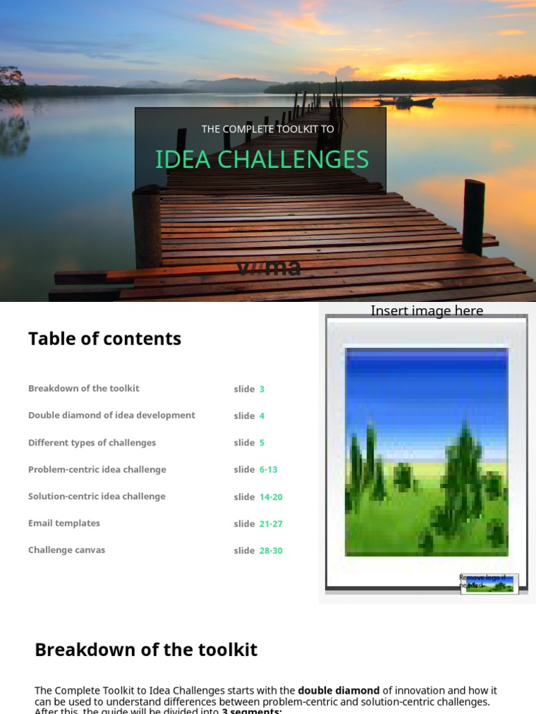 Idea Challenge Toolkit Overview | PDF | Goal | Brainstorming
