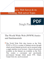 Web Basics, Web Server & Its Meaning, Web Server Types: Singh Paramjit