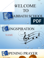 Sabbath School Lesson 2020