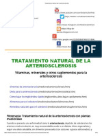 Tratamiento natural de la arteriosclerosis