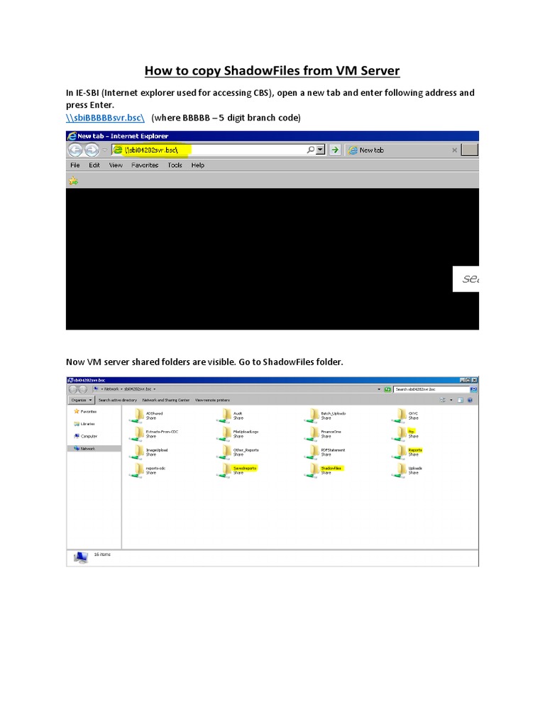 Copying ShadowFiles from VM Server Guide | PDF | Technology & Engineering