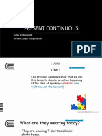 Present Continuous: Inglés Profesional 1 Miriam Quispe Chuquillanqui