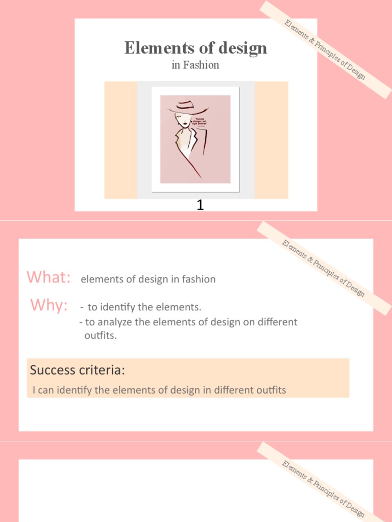 Elements of Design in Fashion | PDF | Learning | Communication