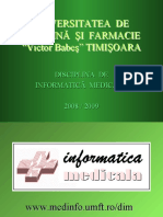 Universitatea de Medicină Şi Farmacie "Victor Babeş" TIMIŞOARA