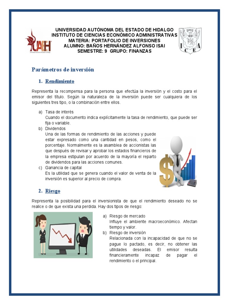 Parámetros Clave en Inversiones Financieras | PDF | Compartir (Finanzas ...