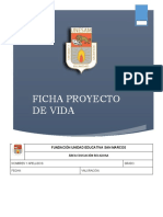 FICHA PROYECTO DE VIDA TERCER PERIODO - 6°