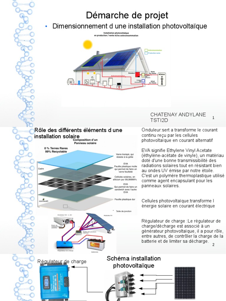 Schema D installation Des Panneaux Solaires Pdf Démarche de Projet: Dimensionnement D Une Installation Photovoltaïque | PDF  | Énergie solaire photovoltaïque | Énergie solaire