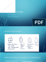 Nasal plugs made from N-95 material prevent infection