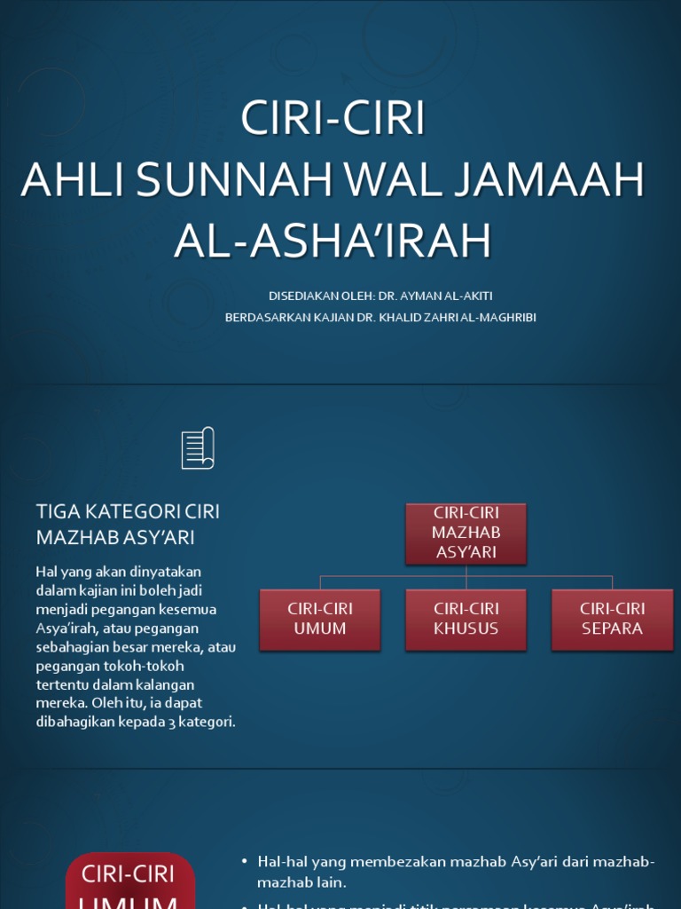 Ciri Ciri Ahli Sunnah Wal Jamaah Al Asha Irah Pdf