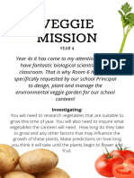 Veggie Mission Design Brief