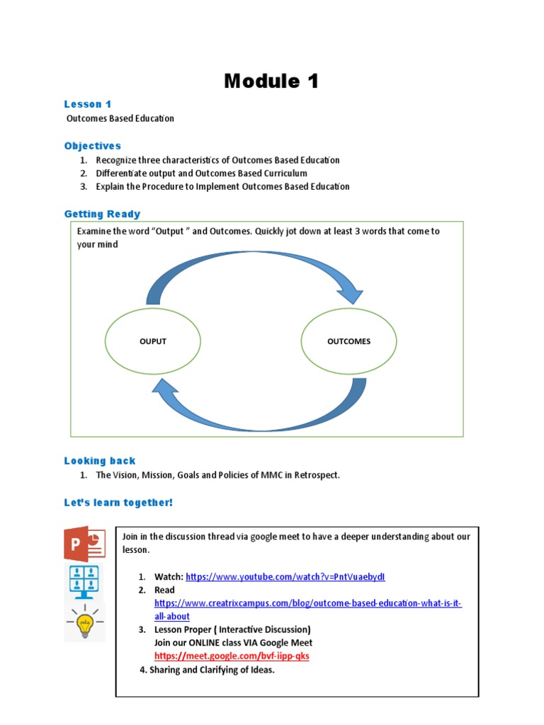 Outcomes Based Education Overview | PDF | Educational Psychology | Learning