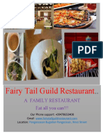 Fairy Tail Guild Restaurant: A Family Restaurant Eat All You Can!!!