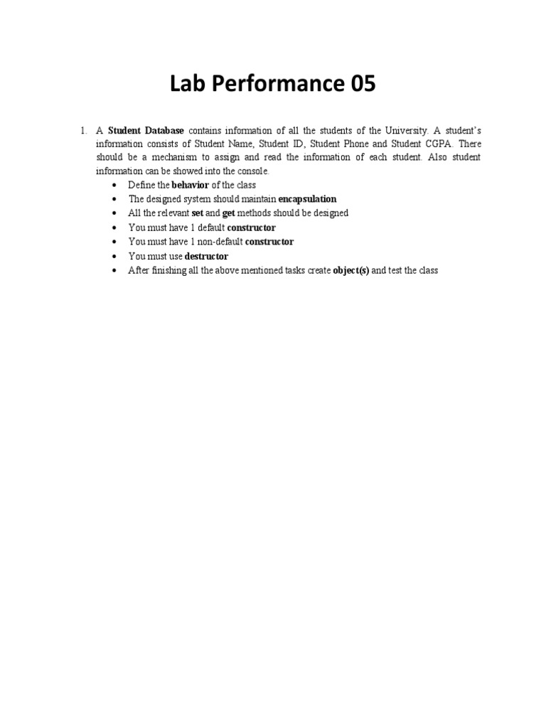 Lab Performance 05 | PDF