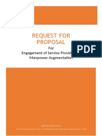 RFP - Engagement of Agency For Supply of Manpower - 2020
