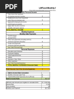 Liftfund Monthly Financial Worksheet - Presenting a document