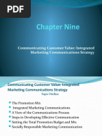 Chapter Nine: Communicating Customer Value: Integrated Marketing Communications Strategy