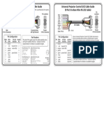 Universal Projector Control (UC) Cable Guide (9 Pin D-to-Bare Wire RS-232 Cable) 9-Pin D Male To Female RS-232 Cable Guide