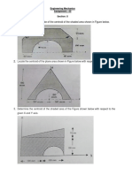 Determine The Y-Coordinate of The Centroid of The Shaded Area Shown in Figure Below