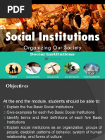 Social Institutions