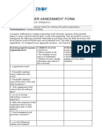 Partner Assessment Form: Tool 1