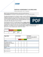 Tool 7: Internal Partnering Agreement Scorecard