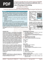Project Planning and Scheduling
